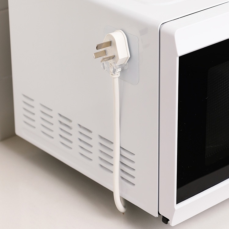 Móc treo phích cắm dây điện, đỡ điện thoại khi sạc - Móc treo dây điện dán tường treo phích cắm trong suốt.