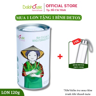 Bột Cỏ Lúa Mì nguyên chất sấy lạnh Dalahouse Lon giấy 120g