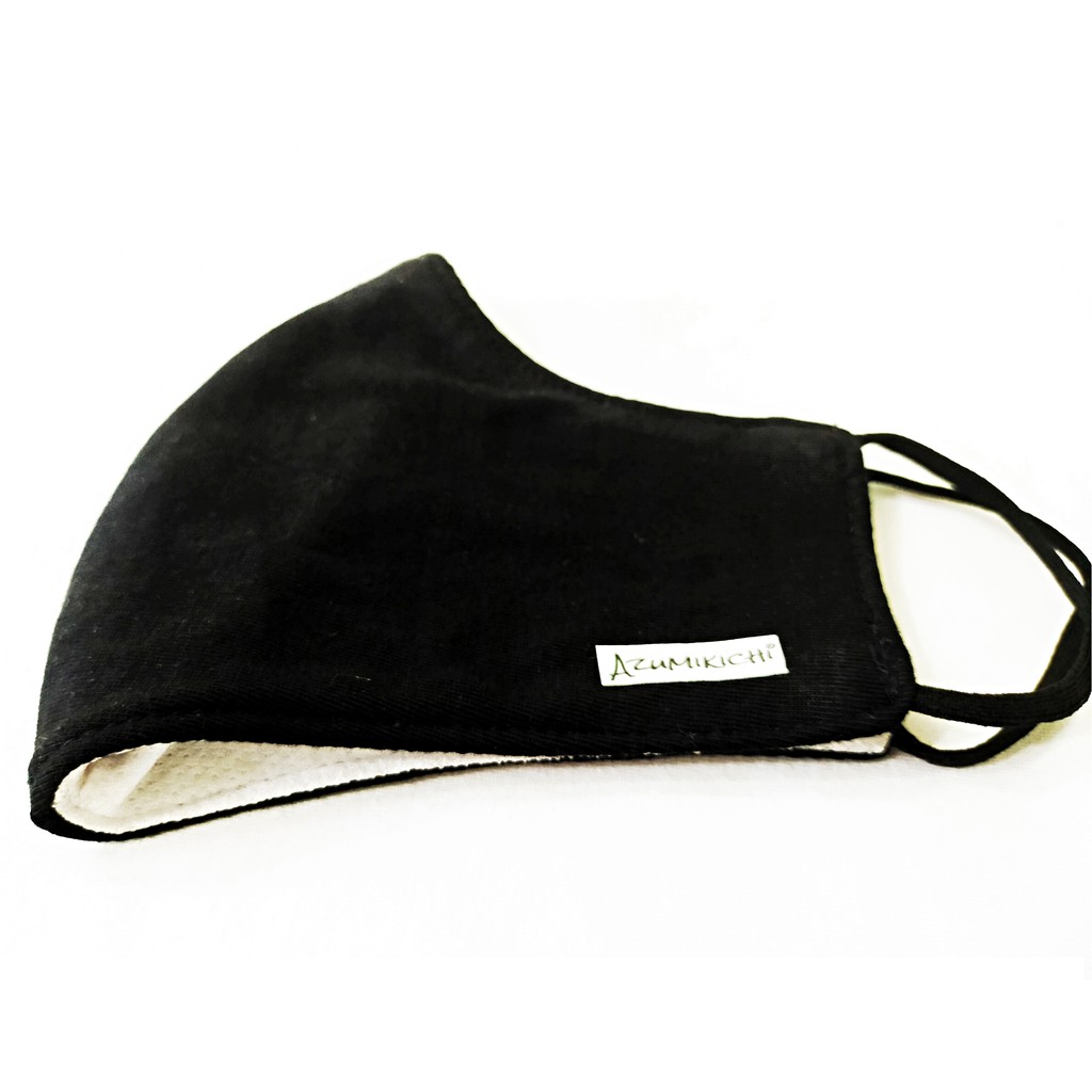 [Mua 4 tặng 1] Khẩu trang vải thời trang chính hãng Azumikichi, chuẩn Đức, màu đen - KT2 | BigBuy360 - bigbuy360.vn