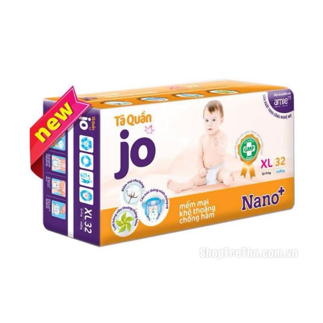Tã Bỉm Quần Jo -Nano+ XL32