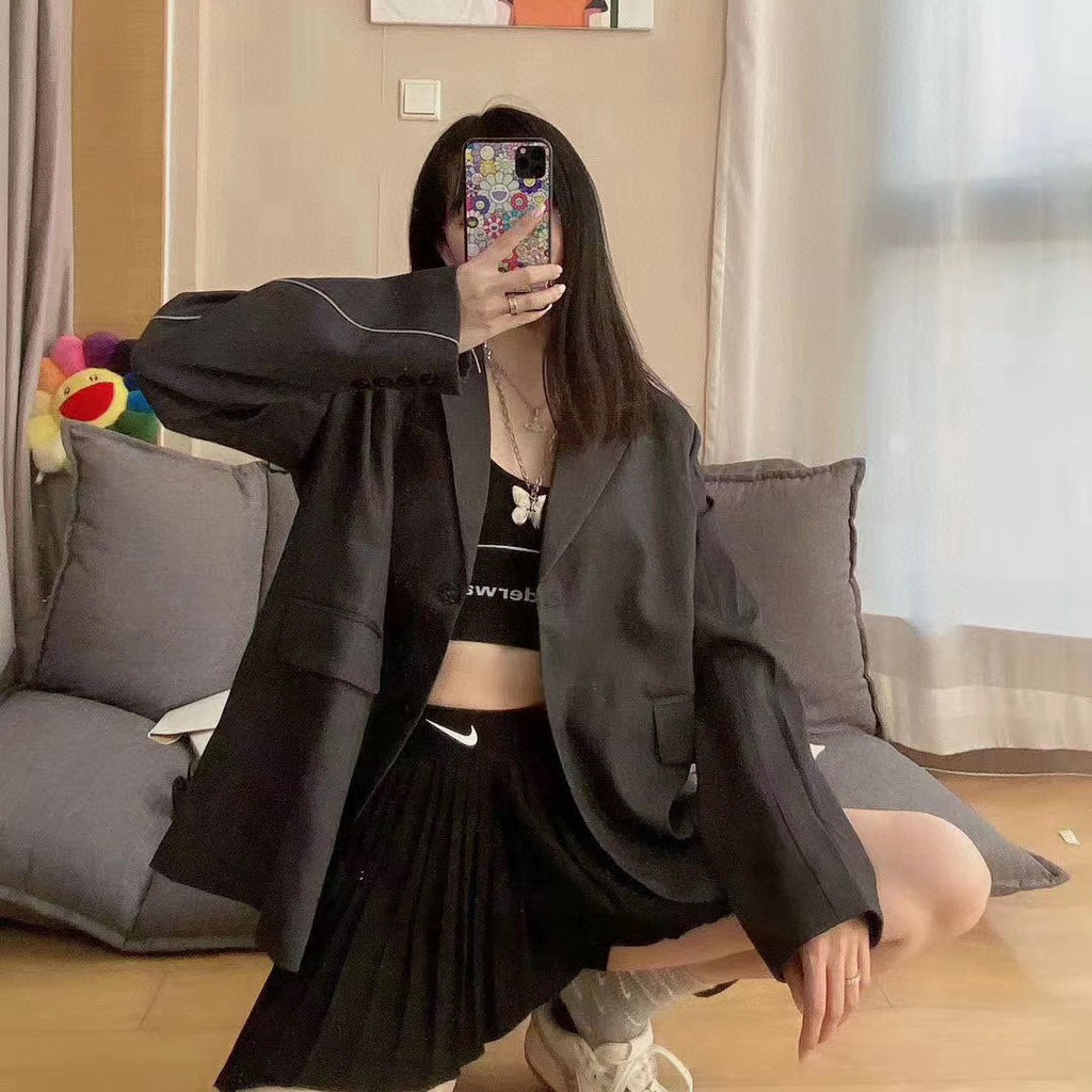 【Quà tặng miễn phí】Chân Váy Thể Thao Xếp Ly Phong Cách Retro Cho Nữ | BigBuy360 - bigbuy360.vn