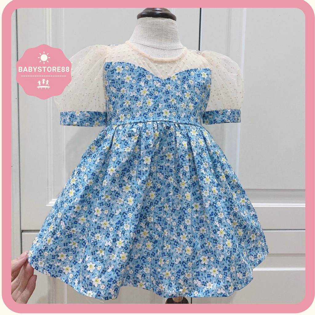 Đầm cho bé gái sơ sinh, 0,1,2,3,4,5,6,7,8 tuổi Babystore88, Váy bé gái công chúa hàng thiết kế