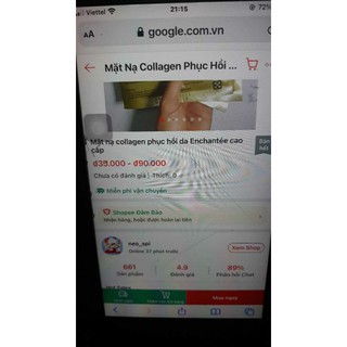 Mặt nạ Collagen phục hồi da
