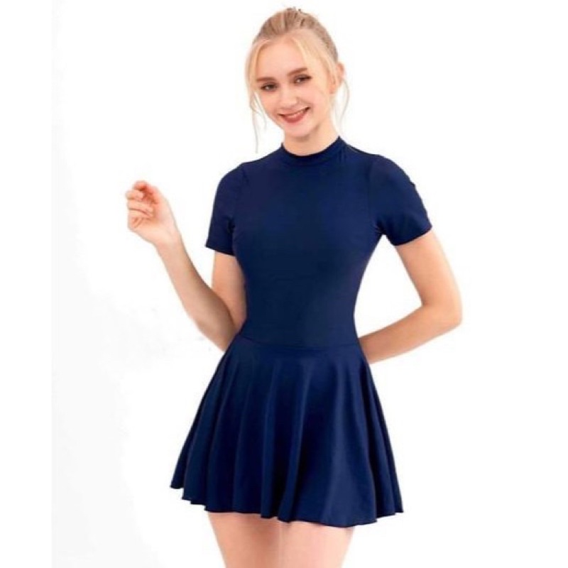 Bikini đồ bơi đi biển một mảnh dây đan lưng form váy kiểu Hàn Quốc BIKINISUNSHINE MS-P25