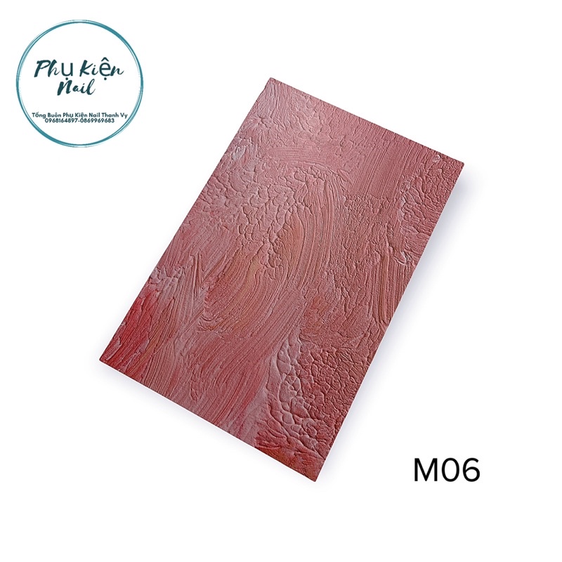 Phông nền chụp ảnh nail hoạ tiết tường xi măng vân đá [Thanh Vy Nail]