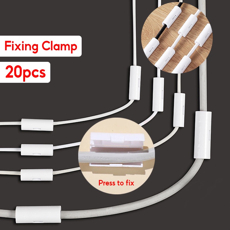 Set16/20 kẹp nhựa giữ dây cáp gọn gàng tiện dụng