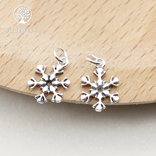 Charm bạc mặt bông tuyết nhỏ - NQ Jewelry