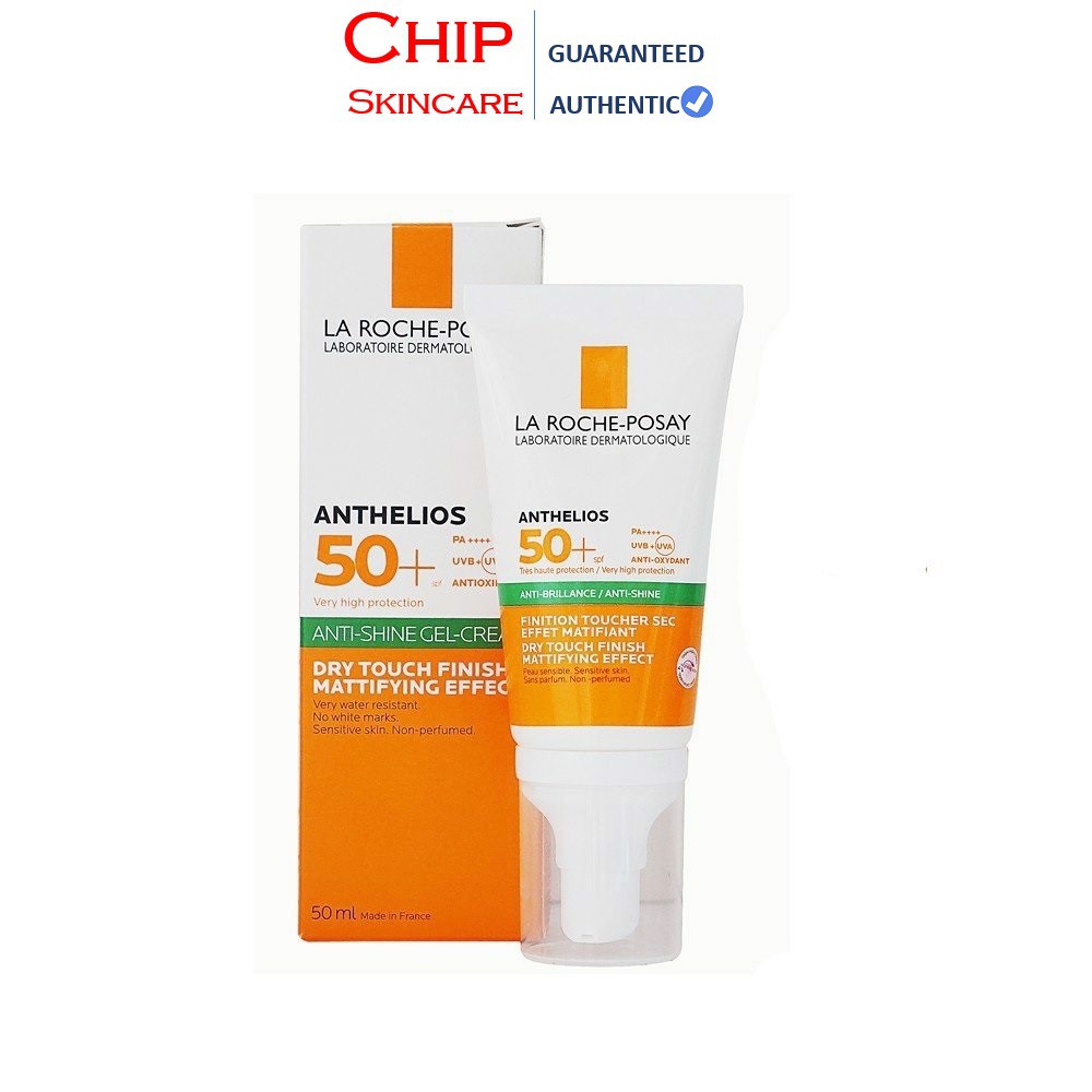 [Bản Không Hương Liệu] Kem Chống Nắng La Roche Posay Anthelios Anti-Shine Dry Touch Gel Cream SPF 50+ Cho Da Dầu