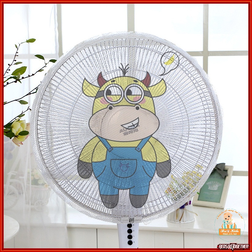 Lưới bọc quạt an toàn cho trẻ nhỏ, có dây rút điều chỉnh