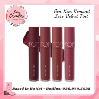 Son Kem Lì Romand Zero Velvet Tint Màu 22 23 24 25 Mới Nhất