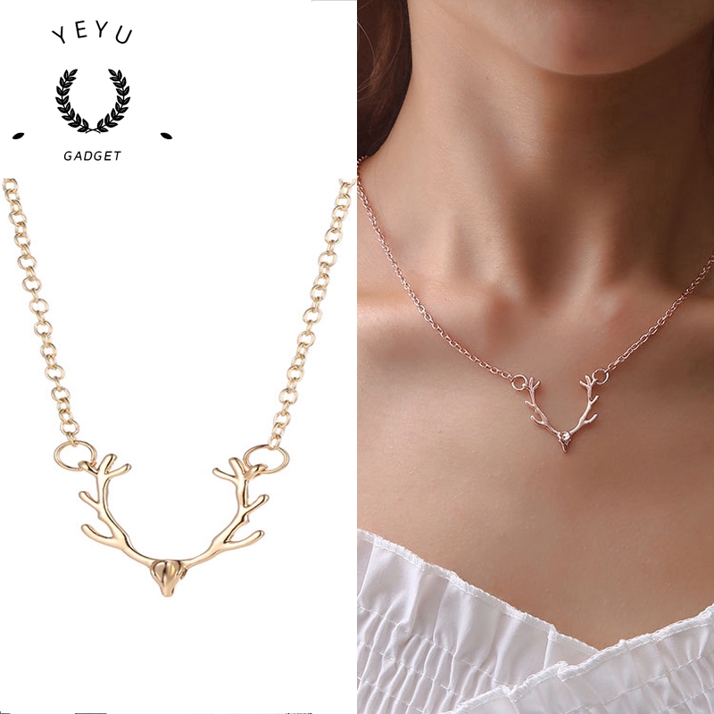 Dây Chuyền Mặt Hình Sừng Nai Thời Trang