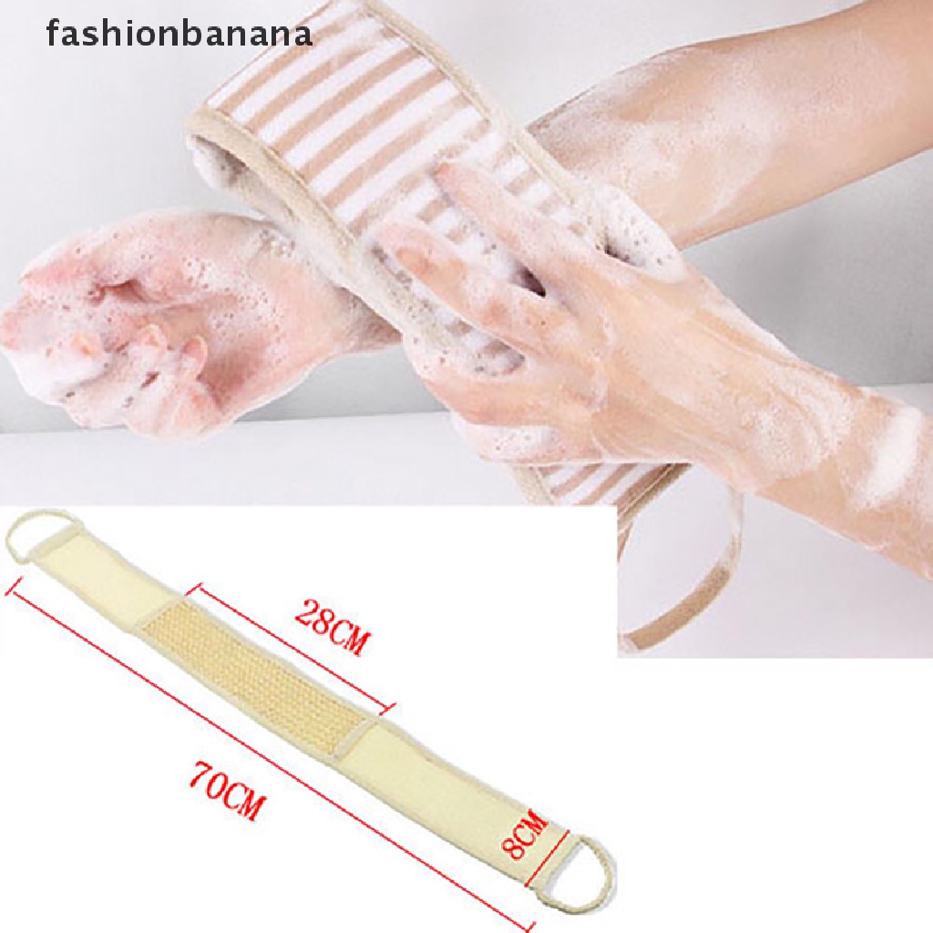 Fashionbanana Exfoliating Loofah Back Strap Bath Shower Body Sponge Body Scrubber Brush TYU