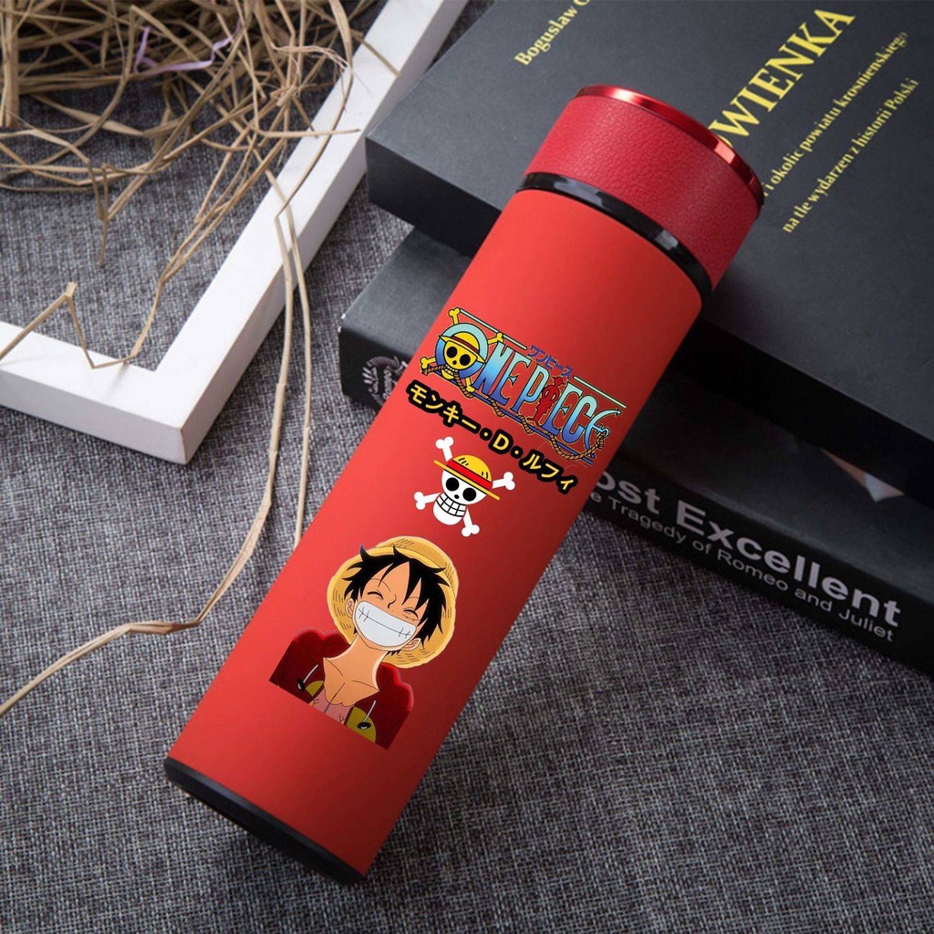 Bình Nước Giữ Nhiệt Thiết Kế Thông Minh Họa Tiết Anime One Piece