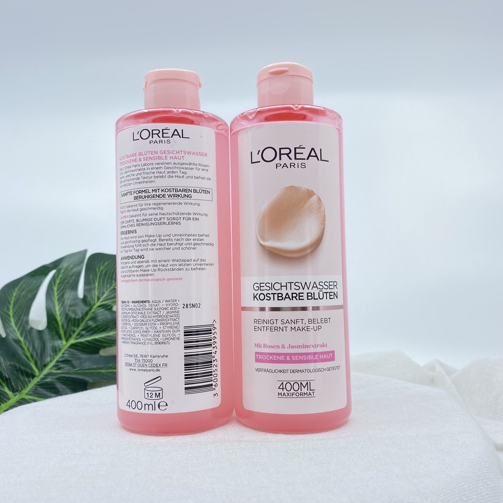 Nước hoa hồng Loreal dành cho da khô và da nhạy cảm- Hàng Đức chuẩn