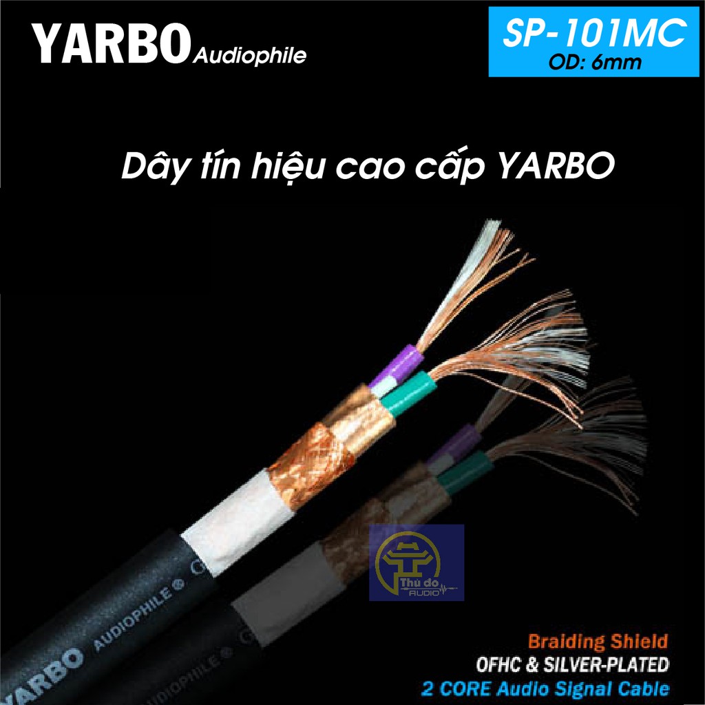 01 mét Dây tín hiệu âm thanh YARBO SP101MC Audiophile GERMANY cao cấp lõi đồng mạ bạc