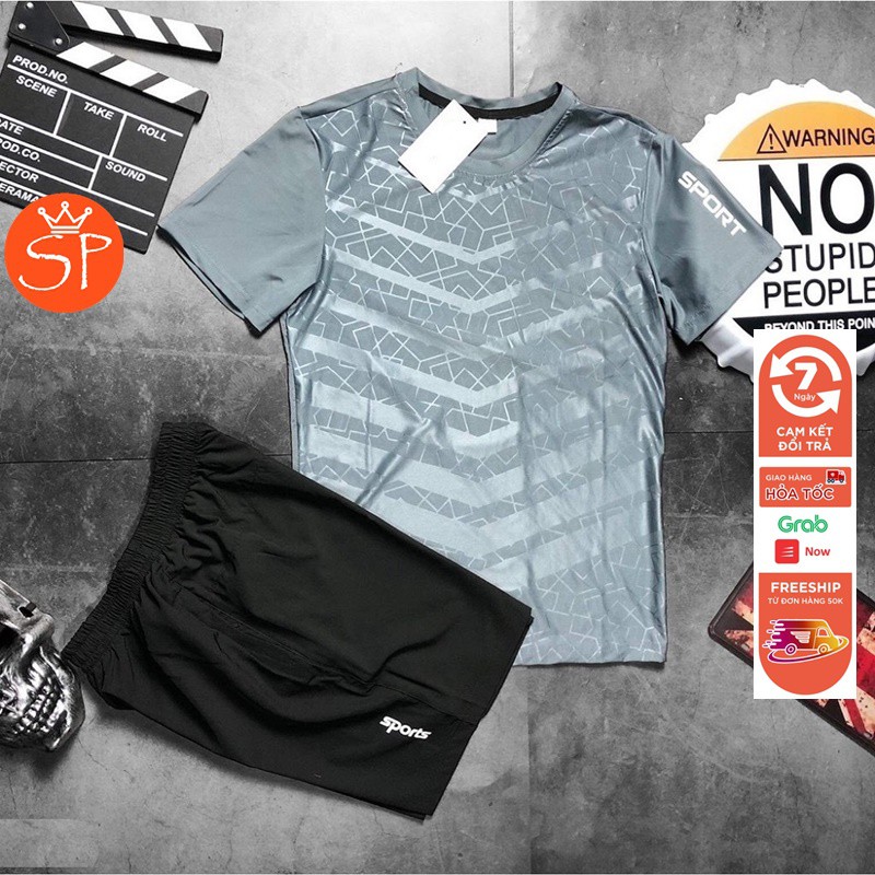 Đồ bộ thể thao nam tập gym,mặc ở nhà đi chơi cực thoáng mát, thấm hút mồ hôi tốt thời trang