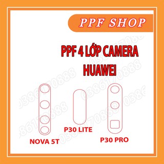 Dán CAMERA PPF 4 lớp chống va đập cho HUAWEI NOVA 5T / P30 LITE / P30 PRO