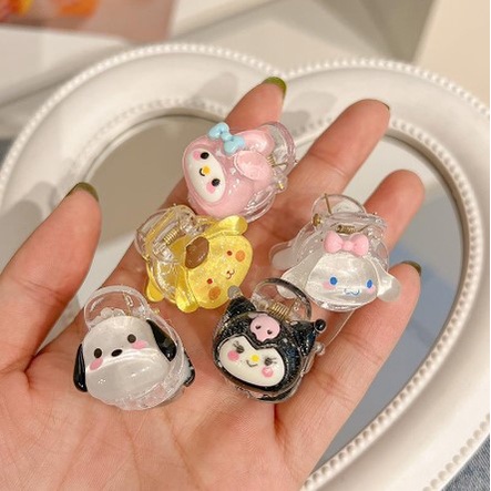 Kẹp Tóc Hình Cún Kuromi Yugui Dễ Thương Phong Cách Hàn Quốc Cho Nữ
