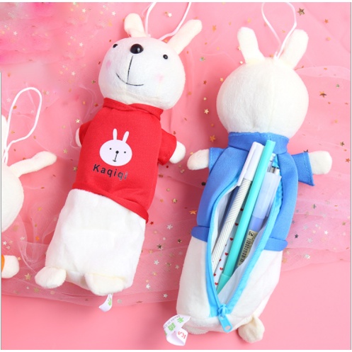 Hộp bút thỏ bông HB263 bóp viết cute dễ thương