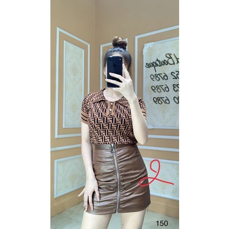 áo len dệt kim cổ bẻ polo FF