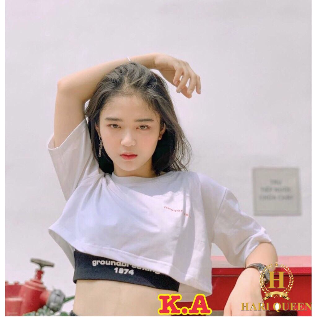 Sét 2 món croptop hình thêu KAN0320