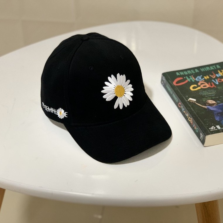 Mũ lưỡi trai, Nón kết xuất khẩu Zeni Store thêu nổi Hoa Cúc Siêu HOT Freeship, Full Hộp