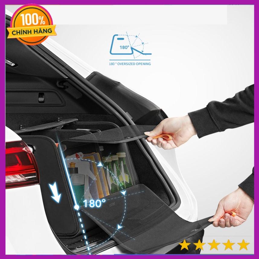 Hộp đựng đồ xe ô tô Cicido da PU gấp siêu gọn, Thùng Đựng Đồ Ô Tô - Hộp Đựng Đồ Ô Tô Có Thể Gấp Gọn