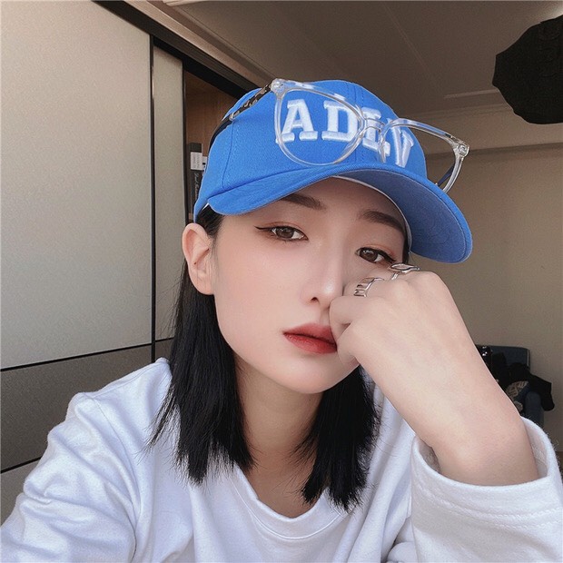 Nón kết nữ, mũ lưỡi trai đẹp phong cách Hàn Quốc, thêu chữ ADLV siêu ngầu
