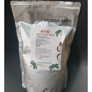 Bột dừa non túi bạc gói 1kg - làm chè dừa dầm, trà chanh sữa dừa siêu ngon- bách hóa nguyên liệu