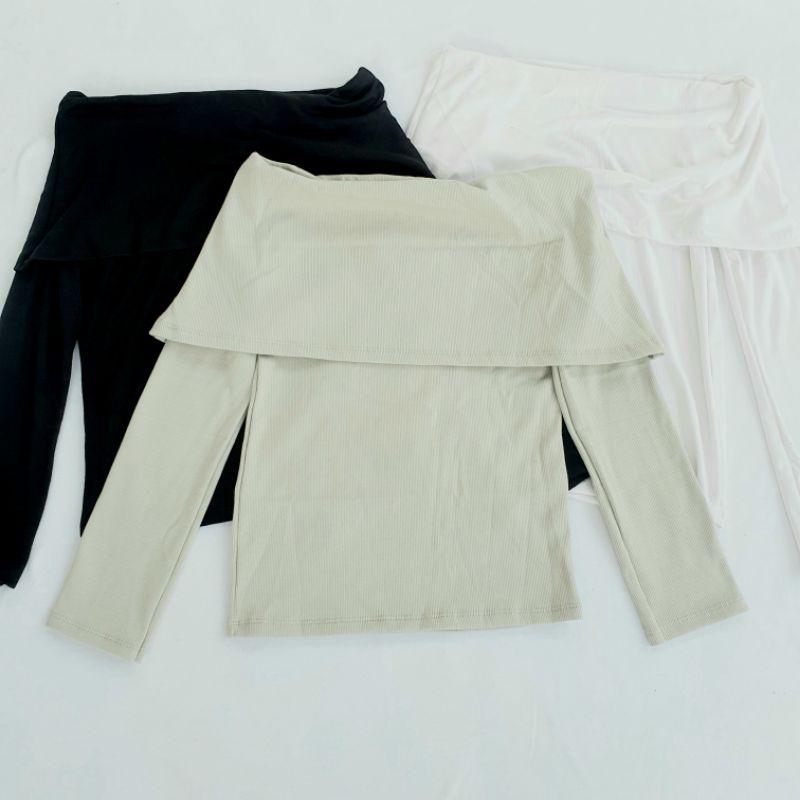 ÁO LEN TĂM TRỄ VAI THU ĐÔNG SEXY - CT2222