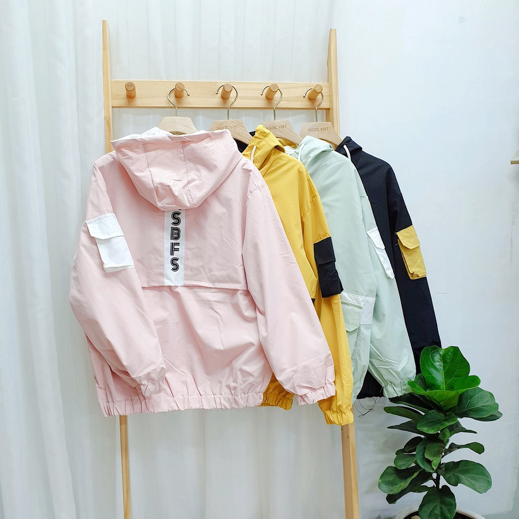 Áo khoác bo gấu túi hộp to, túi hộp tay MCLEIUUL TURT 1955 (hình thật) | BigBuy360 - bigbuy360.vn