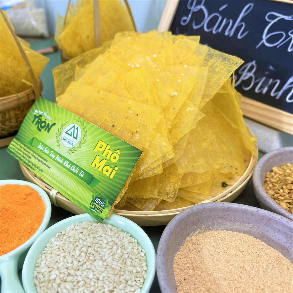 Bánh Tráng Mix PHÔ MAI VÀNG Như Bình Mỏng Dẻo Ăn Liền Thơm Ngon GÂY SỐT CĐM