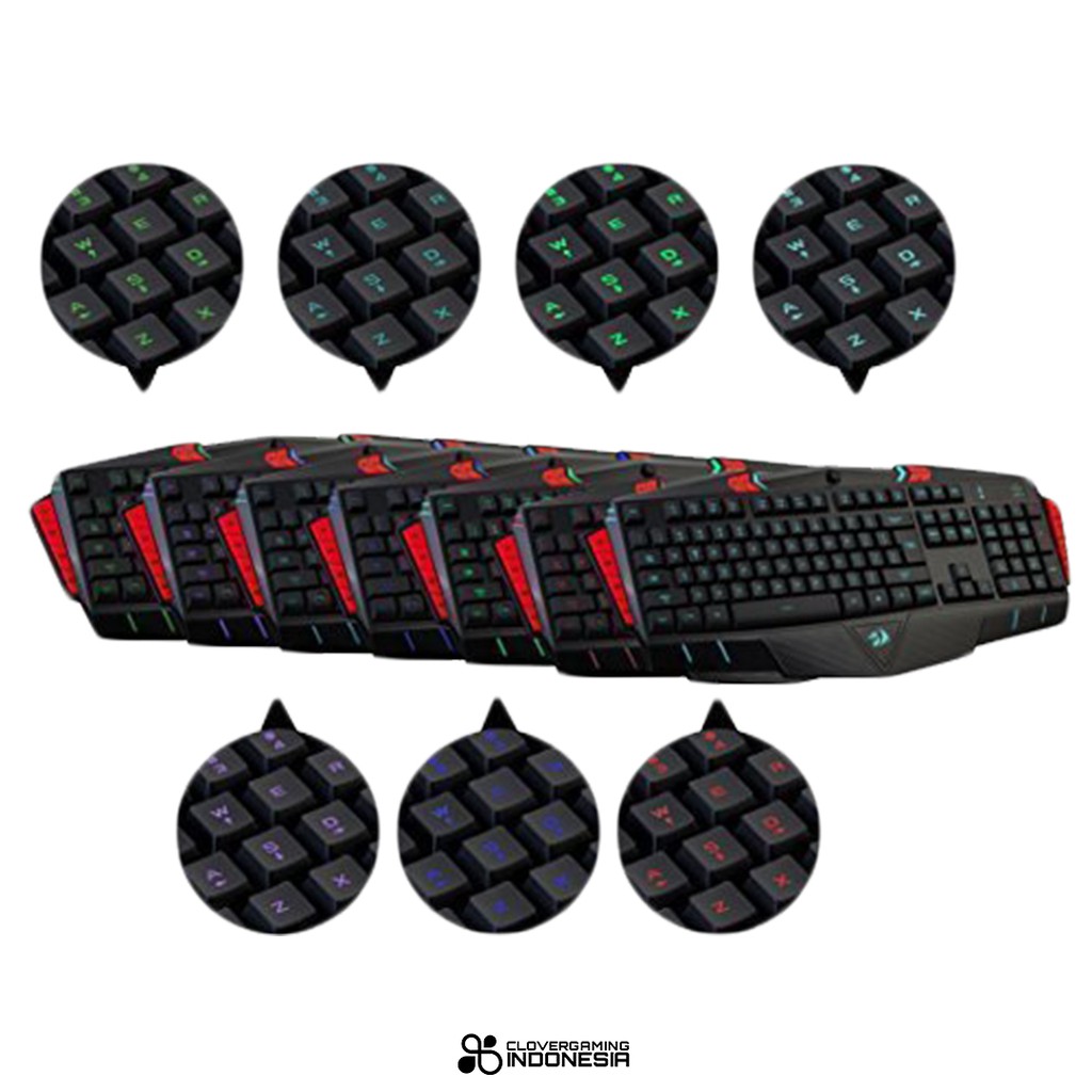 Bàn Phím Chơi Game Redragon Asura K501, 7 Đèn Led Nền