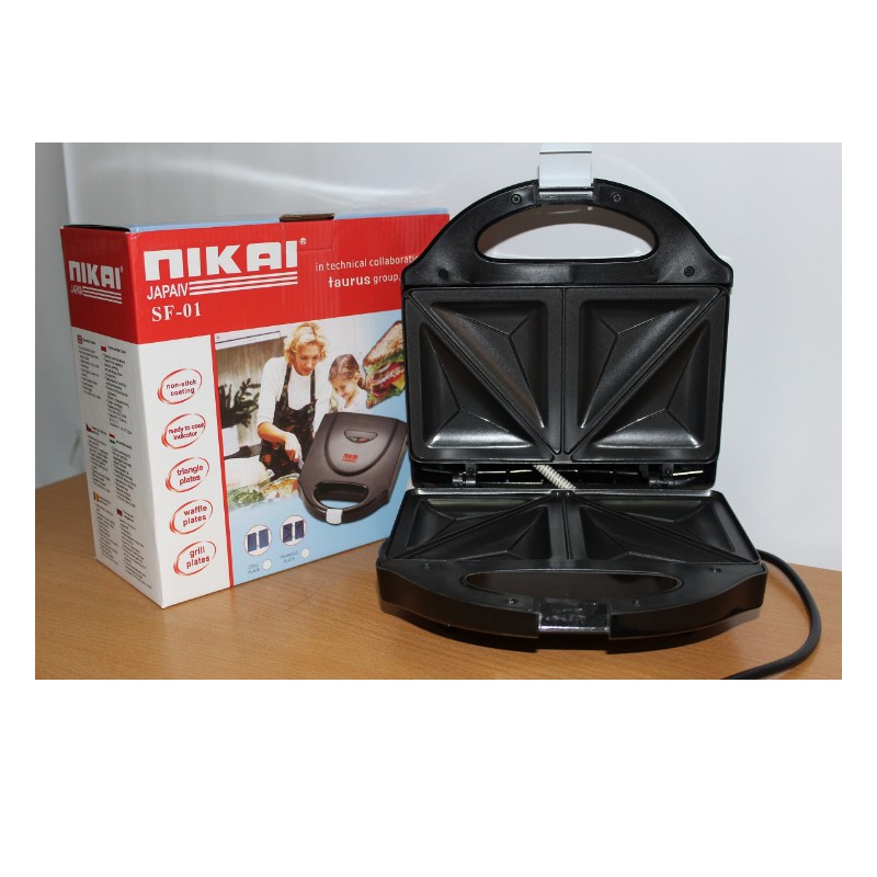 Máy nướng bánh mì tam giác Nikai siêu tiện lợi - máy nướng banh nikai