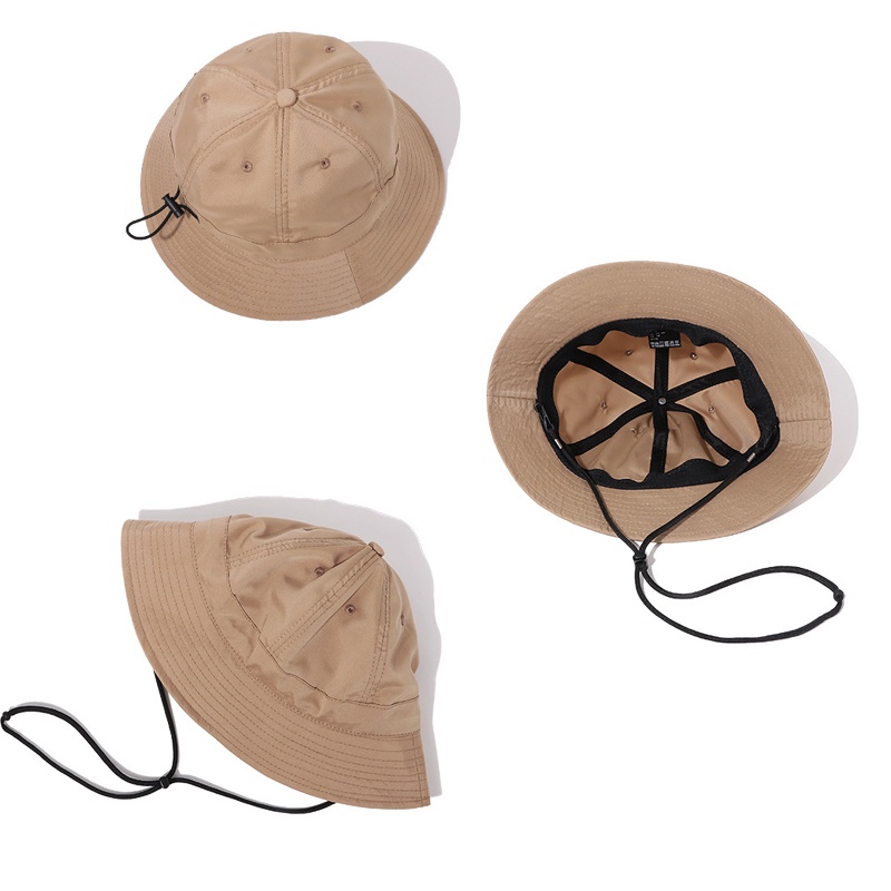 Mũ Bucket Dây Rút Thoáng Khí Nhanh Khô Chống Thấm Nước Thời Trang Đi Biển Cho Nam Và Nữ