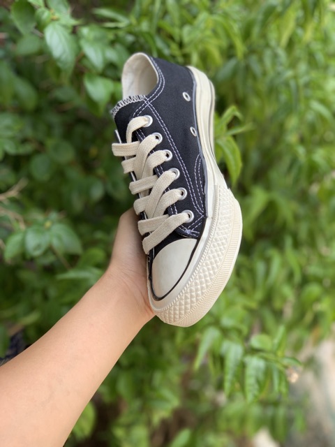 [Mã FAGREAT245 giảm 8% tối đa 50K đơn từ 250K] GIÀY CV 1970s Đen Cổ Thấp (Mũi bóng, lót xanh, full box) | BigBuy360 - bigbuy360.vn