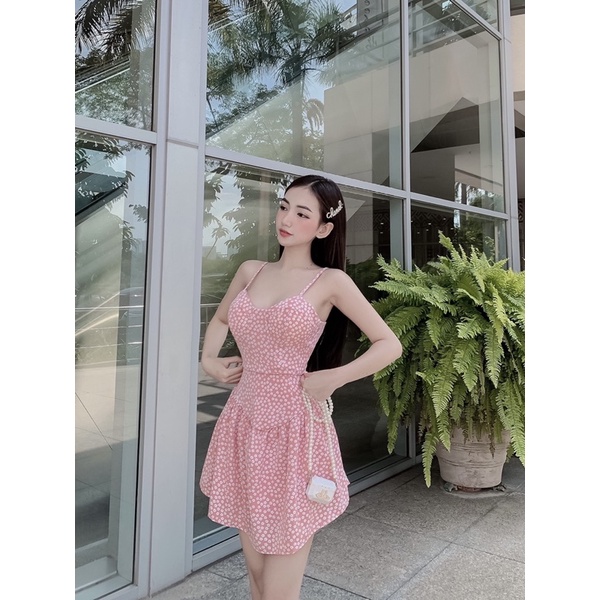 Đầm hoạ tiết baby love yoona
