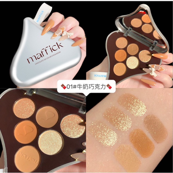 Bảng mắt MAFFICK Chocolate Kisses 6 màu - nội địa trung | BigBuy360 - bigbuy360.vn