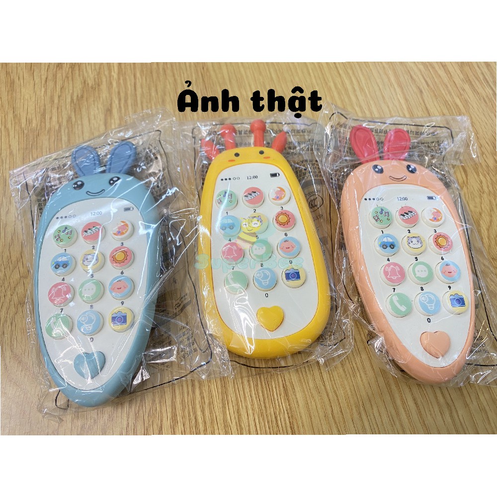 Điện thoại đồ chơi cho bé có nhạc thông minh, đồ chơi điện thoại trẻ em Có Gặm Nướu, Đồ Chơi Trí Tuệ Superbee