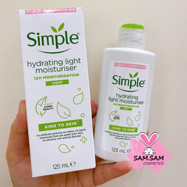 Kem Dưỡng Da Simple Kind To Skin Hydrating Light Moisturiser | BigBuy360 - bigbuy360.vn
