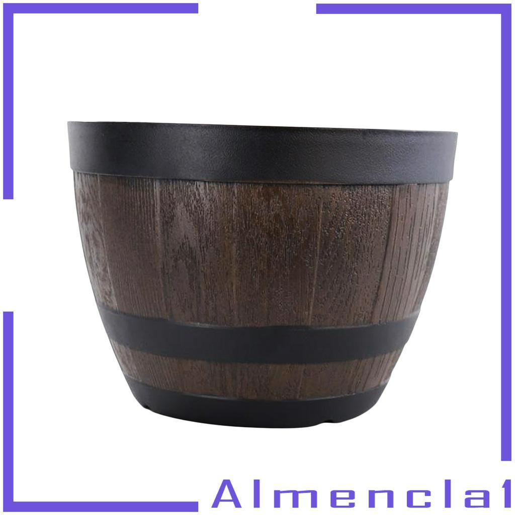 Chậu Trồng Cây Hình Thùng Tròn 7.6 Inch Almencla1