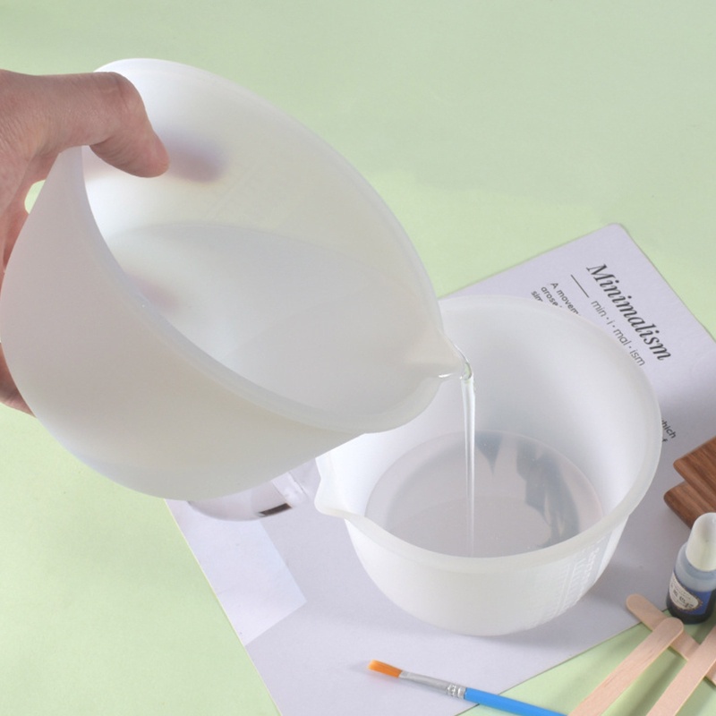 Cốc Đo Lường Silicone 600ml Kèm Dụng Cụ Đo Lường