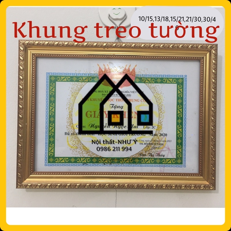 KHUNG ẢNH treo tường(13/18,15/21,21/30,30/40)các mẫu giá rẻ