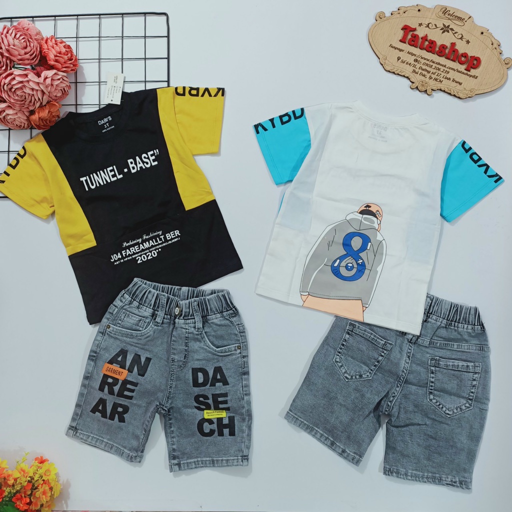 Set bộ jean cao cấp cho bé trai 055