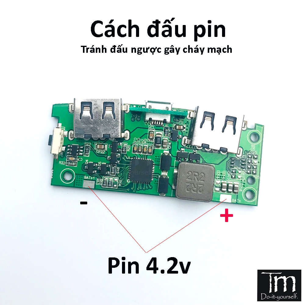 Mạch Sạc Dự Phòng SẠC NHANH QC2.0 QC3.0 Chip IP5318 18W