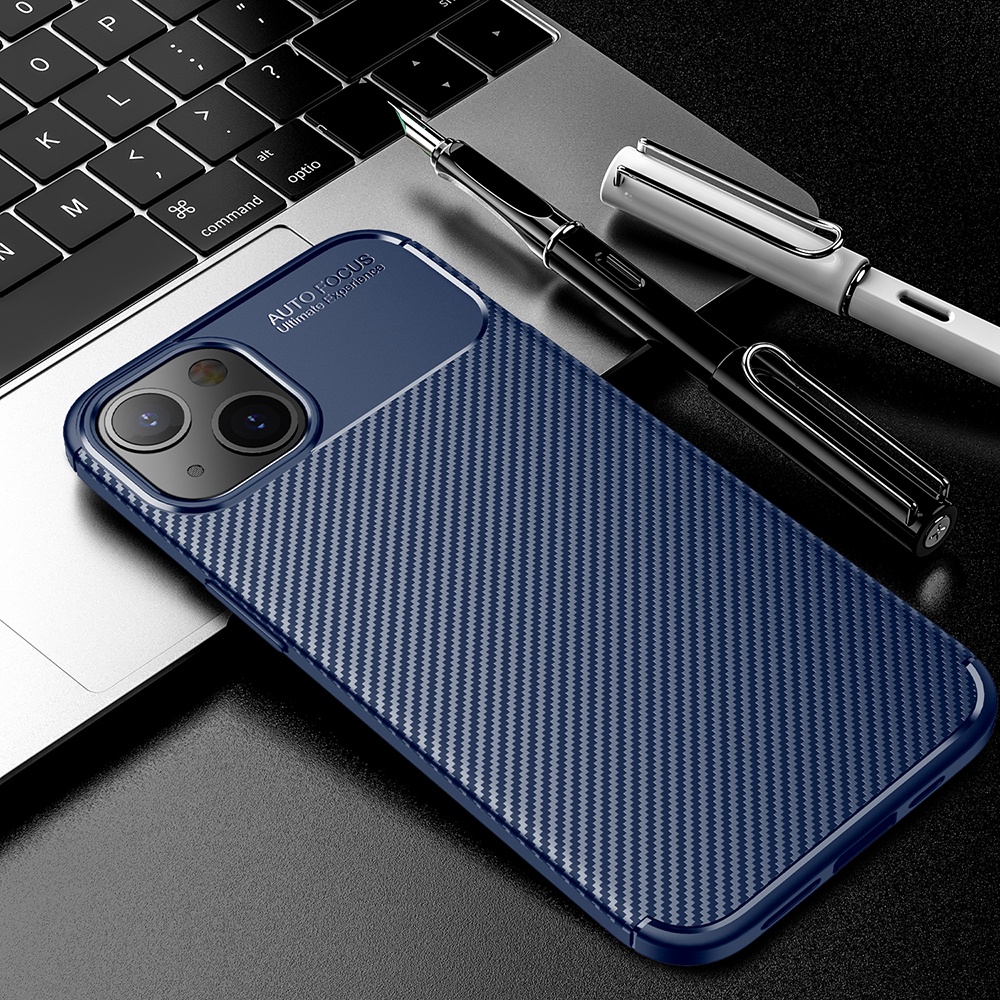 Ốp Điện Thoại Sợi Carbon Mềm Siêu Mỏng Cho iphone X XS max XR 11 12 13 Pro max SE 6 7 8 plus