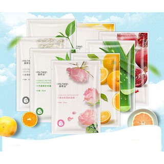 [CHÍNH HÃNG] Combo 10 mặt nạ trái cây Rainbow Bisutang mix các màu chăm sóc toàn diện