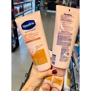 Combo dưỡng da Vaseline 50X 320ml và viên kích trắng Alpha Arbutin