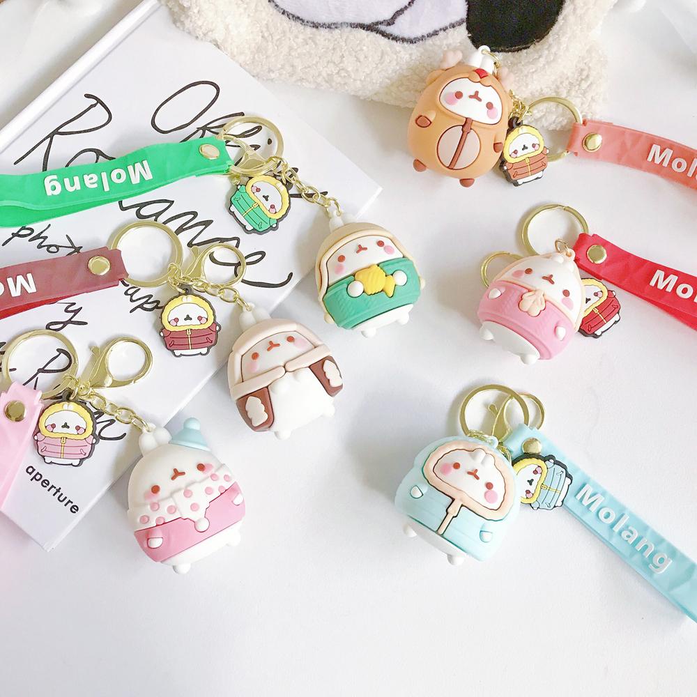 Móc Khóa Hình Thỏ Molang Dễ Thương Thời Trang Cho Nam Và Nữ