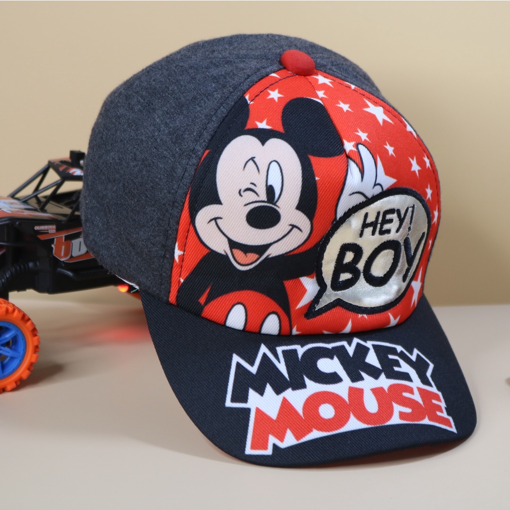 Nón kết Mũ lưỡi trai Mickey Hey Boy cho bé trai từ 3 tuổi đến 6 tuổi
